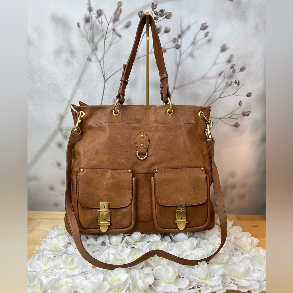 Cour Art Brazilian Leather shoulder and crossbody Tote Bag